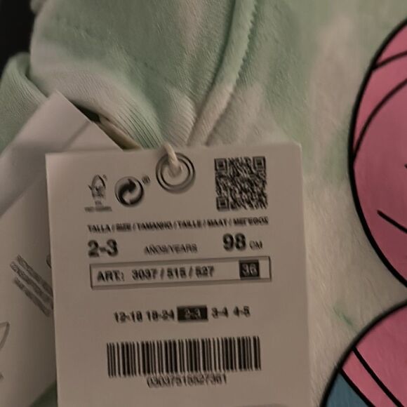 ZARA Kids | Mid-Green | TIE DYE ANIME SWEATSHIRT - Picture 5 of 8